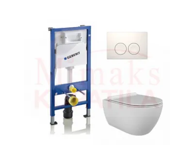 SET GEBERIT UGRADNI 458.112.21.1 + BELA TIPKA + WC SOLJA SA DASKOM 
