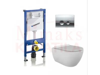 SET GEBERIT UGRADNI 458.112.21.1 + HROM TIPKA + WC SOLJA SA DASKOM 