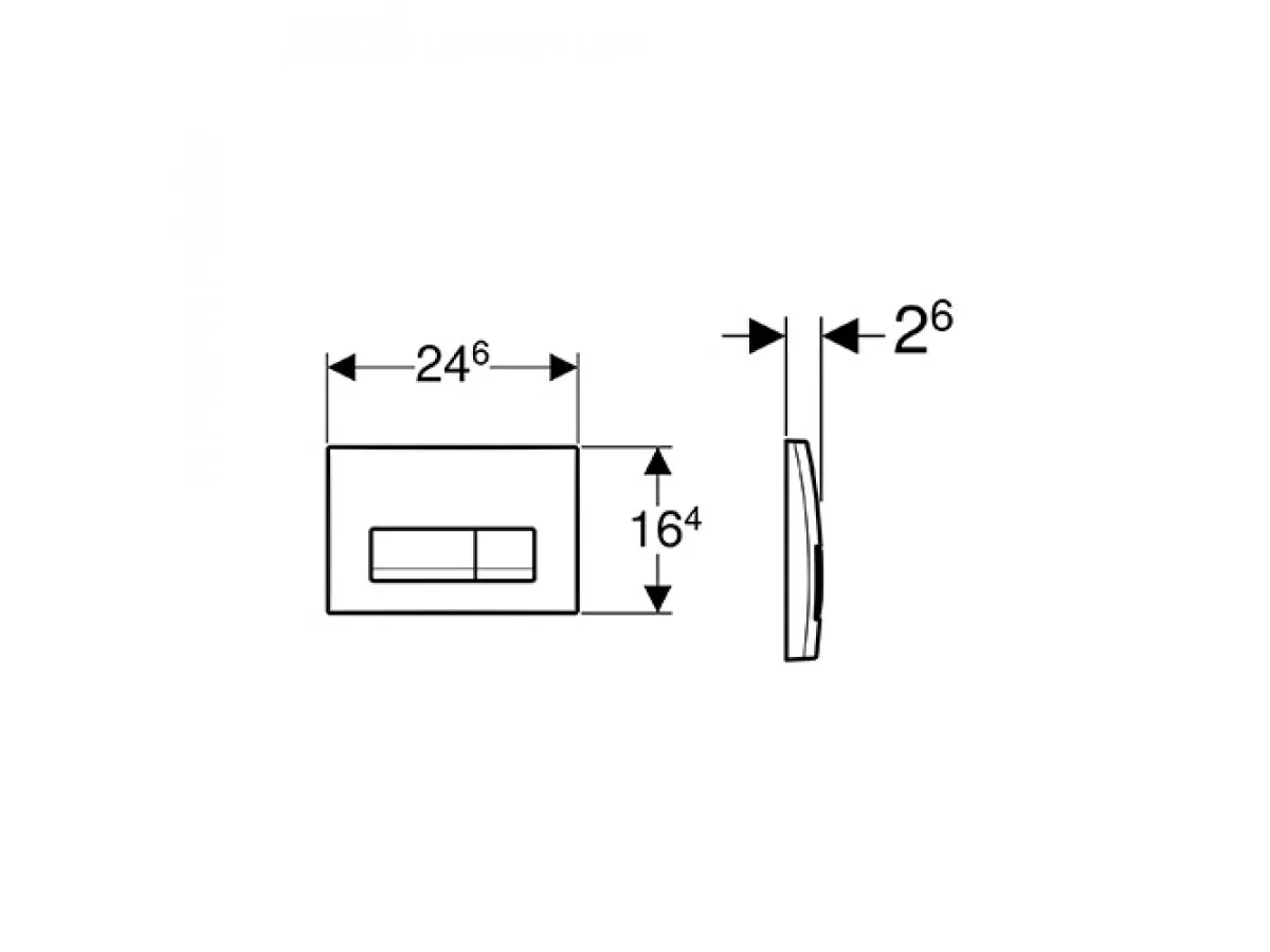 Geberit Tipka Delta 115.105.11.1 