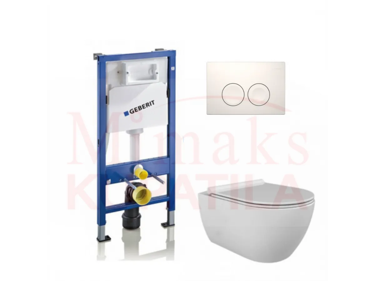 SET GEBERIT UGRADNI 458.112.21.1 + BELA TIPKA + WC SOLJA SA DASKOM 