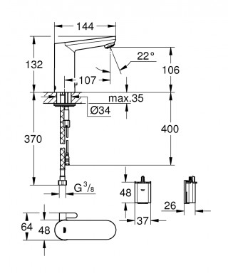 GROHE EUROSMART COSMO CE 2015 36327001 