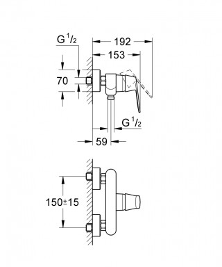 GROHE EUROSMART COSMOPOLITAN TUS 32837000 