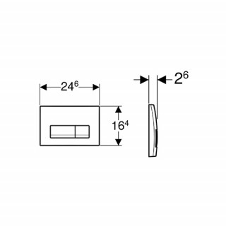 Geberit Tipka Delta 115.105.11.1 