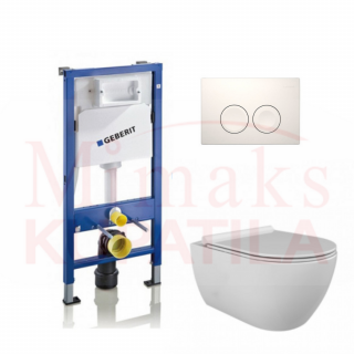 SET GEBERIT UGRADNI 458.112.21.1 + BELA TIPKA + WC SOLJA SA DASKOM 