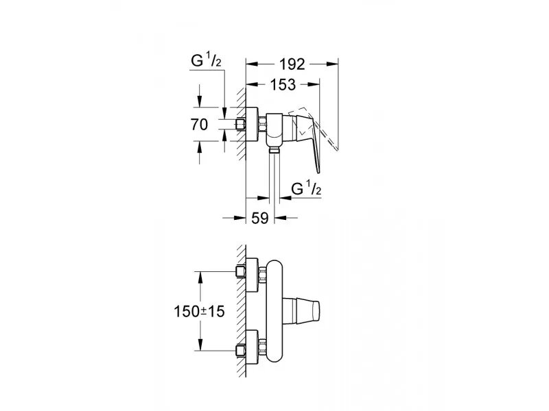 GROHE EUROSMART COSMOPOLITAN TUS 32837000 