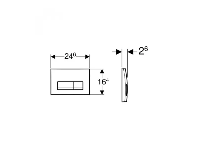 Geberit Tipka Delta 115.105.11.1 