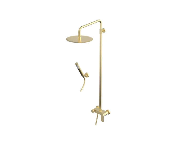 Stolz S2 Gold Baterija Za Tus Kadu Sa Usponskim Tusem D.250Mm 237251G 