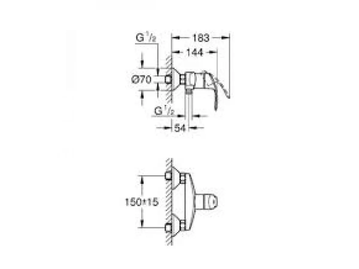 GROHE EUROSMART TUS 33555002 