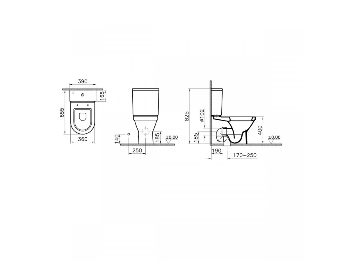 VITRA MONOBLOK S50 SVS50 SIMPLON/BALTIK SA DUROPLAST WC DASKOM 