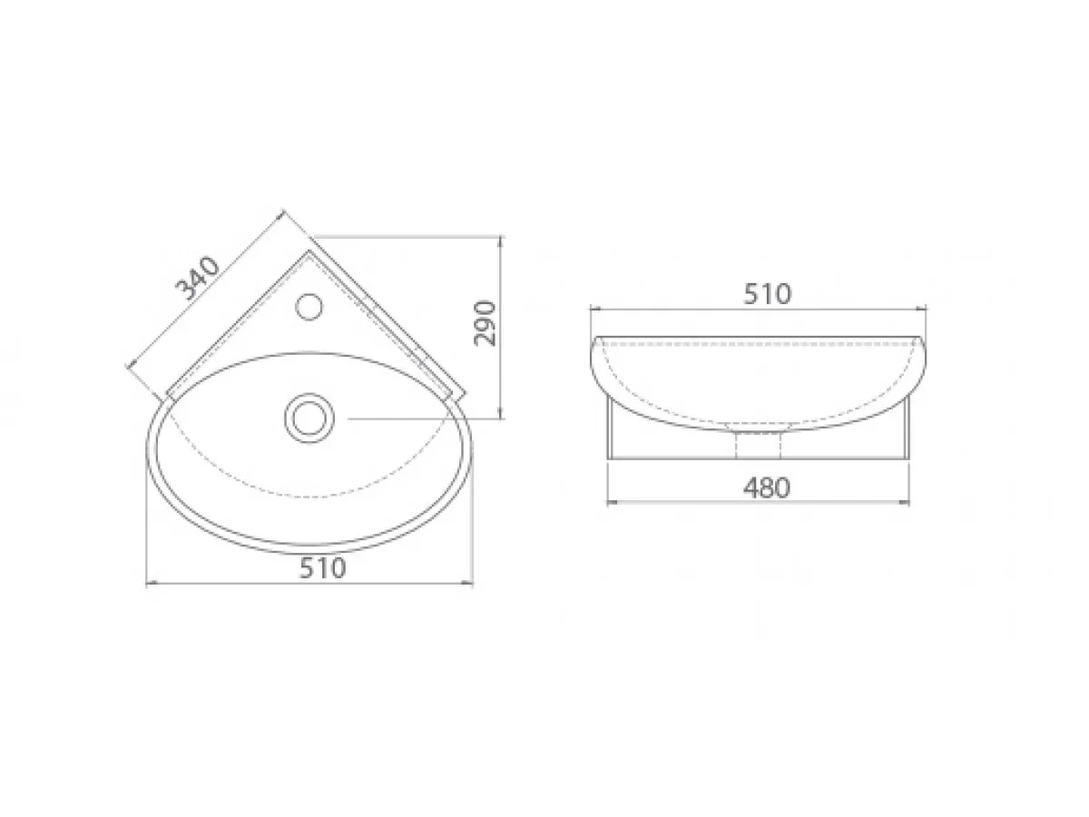 TURKUAZ LAVABO 45X45 MINI 002000 