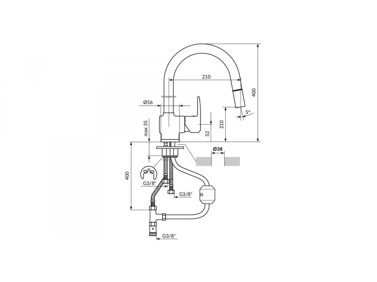 Rosan Cubo Sudopera Sa 3 Cevi Jc38603 