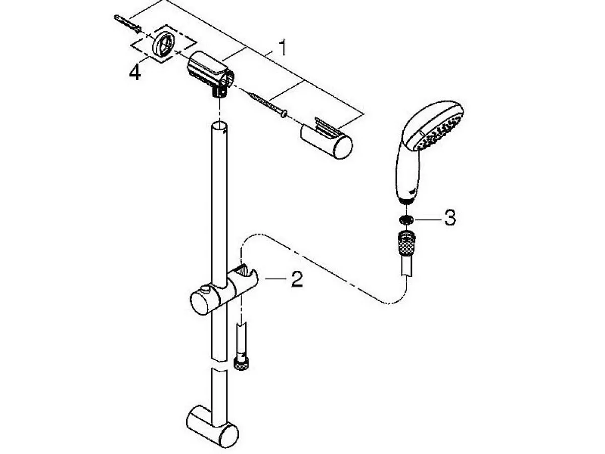 GROHE KLIZNA SIPKA SET NT100L 27924000 