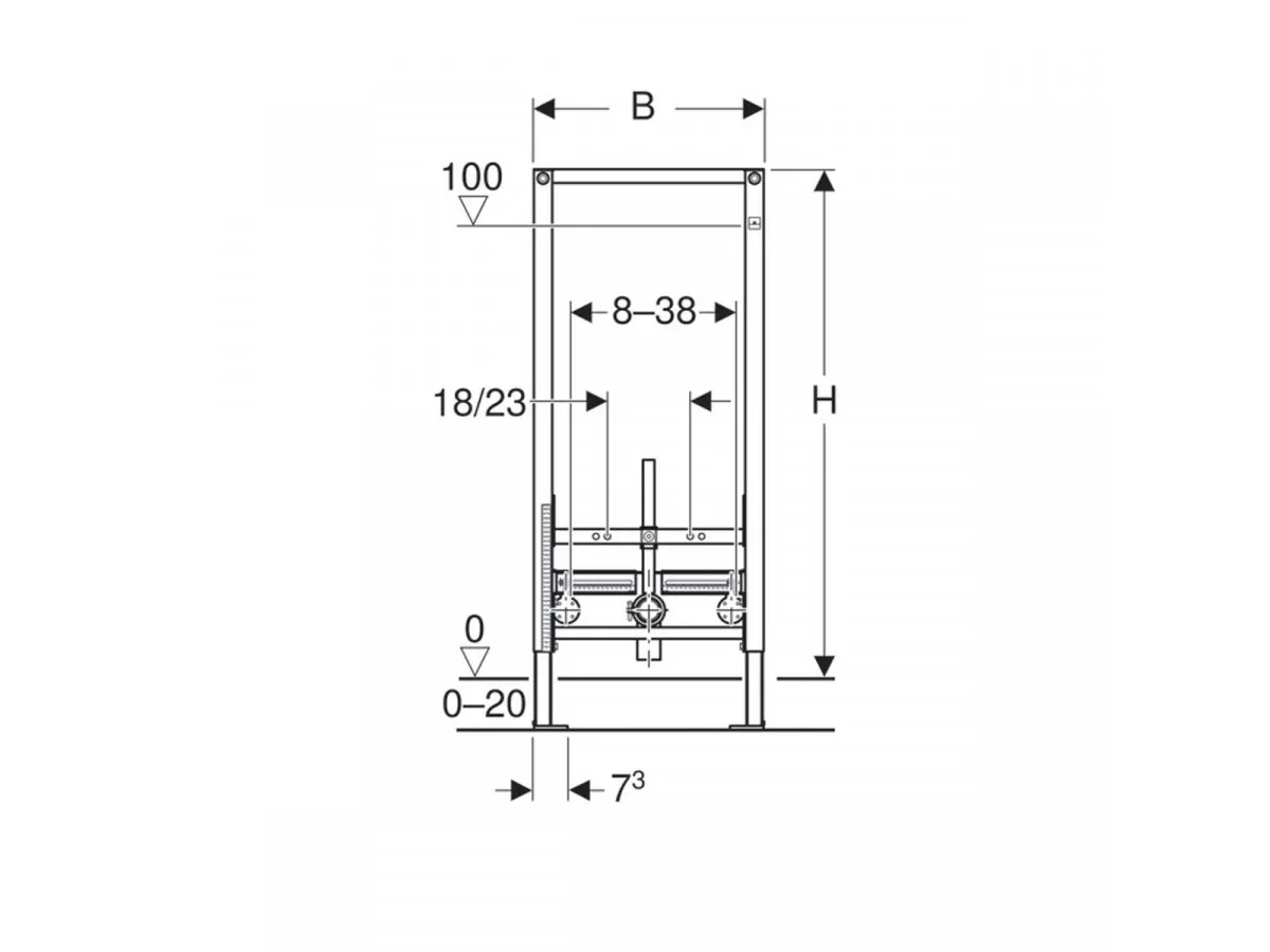 GEBERIT UGRADNI ELEMENT DUOFIKS ZA BIDE 111.516.00.1 