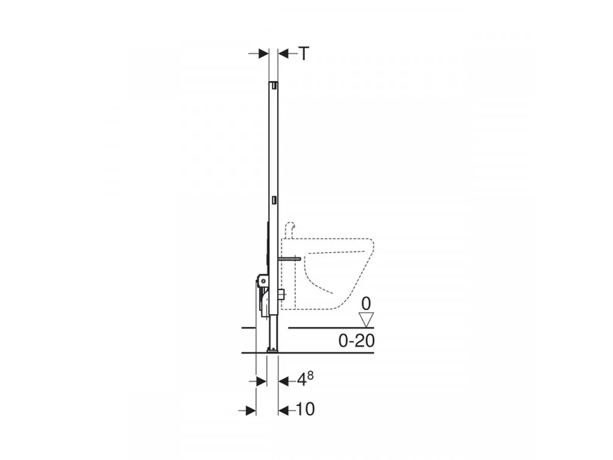 GEBERIT UGRADNI ELEMENT DUOFIKS ZA BIDE 111.516.00.1 