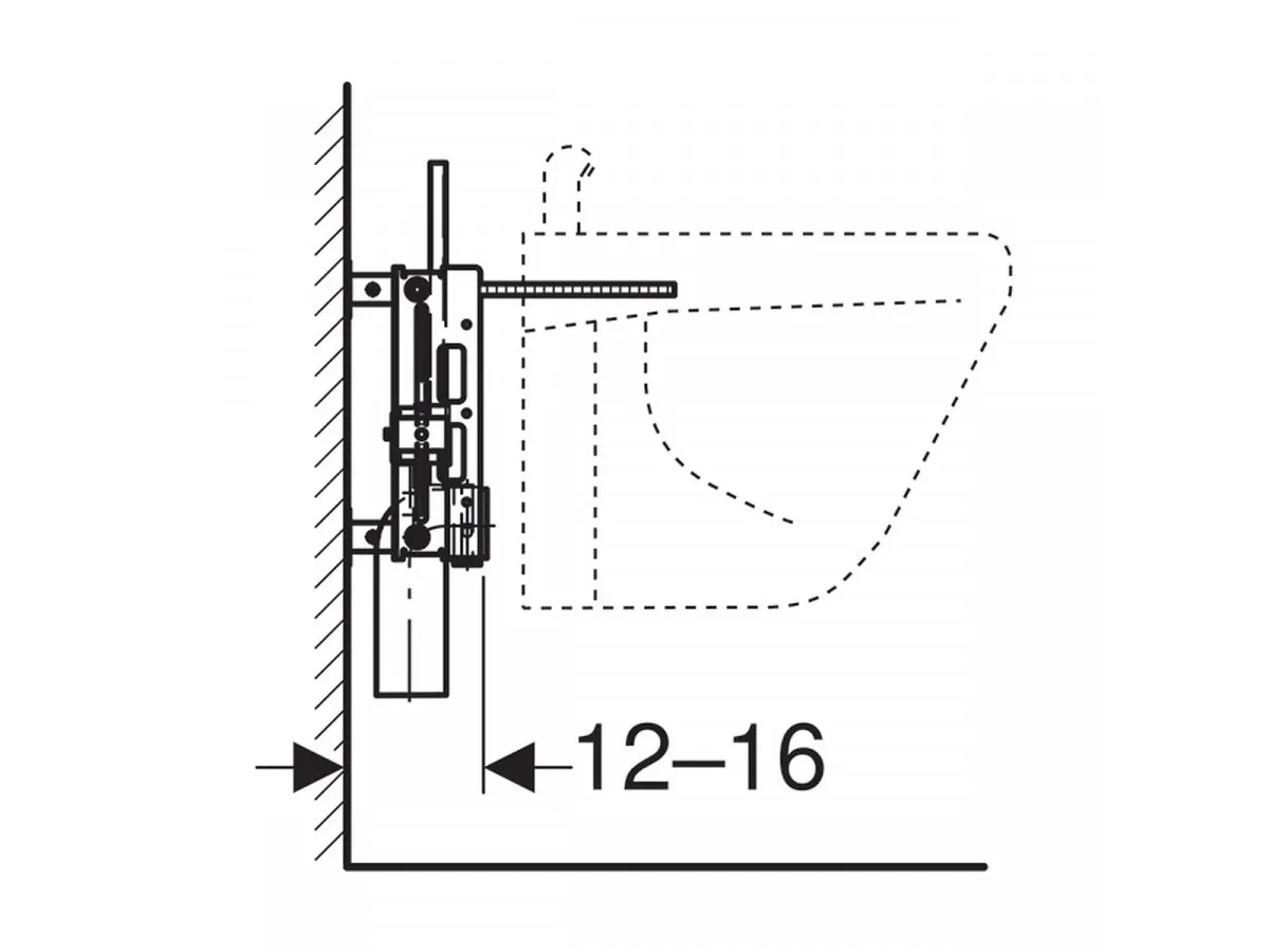 GEBERIT UGRADNI ELEMENT KOMBIFIX ZA BIDE 457.530.00.1 