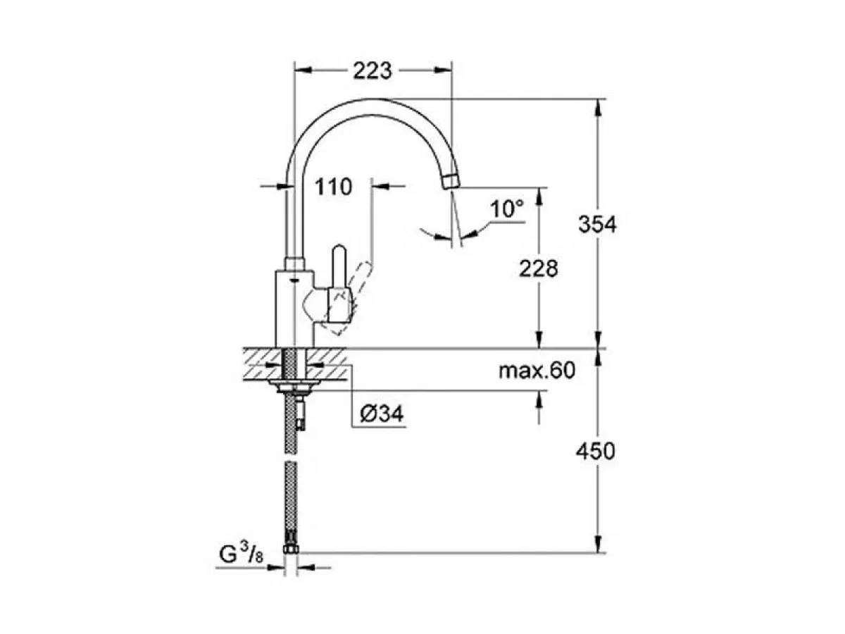 GROHE EUROSMART SUDOPERA 32843000 