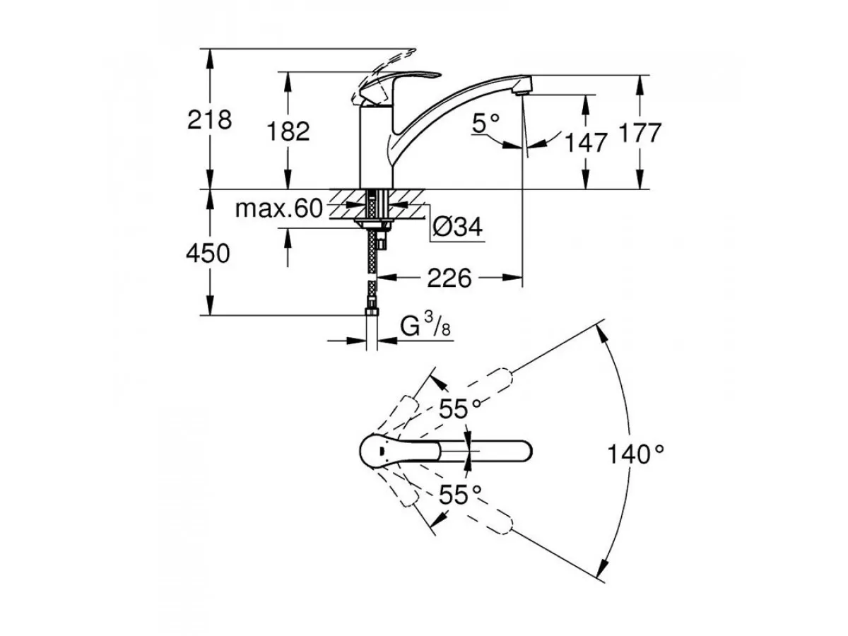 GROHE EUROSMART SUDOPERA 33281002 