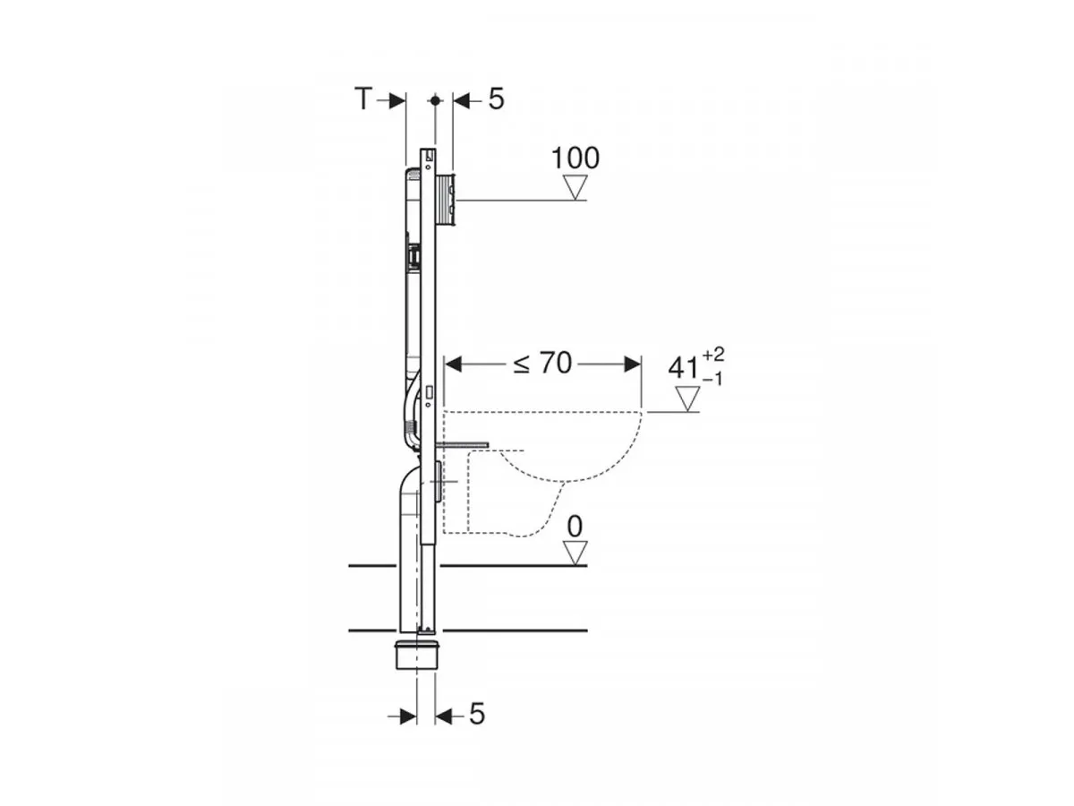 GEBERIT UGRADNI VODOKOTLIC SIGMA  DUOFIX 8CM ZA KONZOLNU WC SOLJU 111.796.00.1 