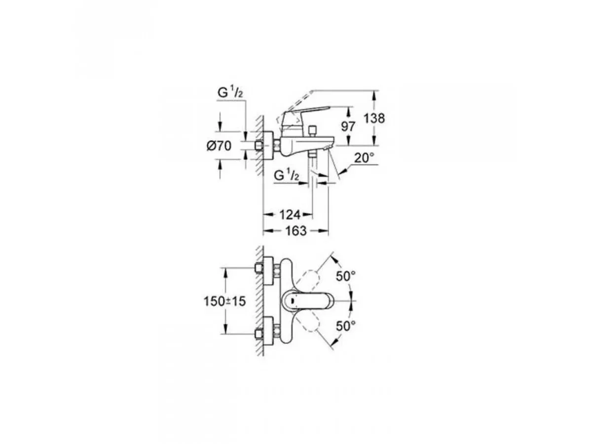 GROHE EUROSMART COSMOPOLITAN KADA 32831000 