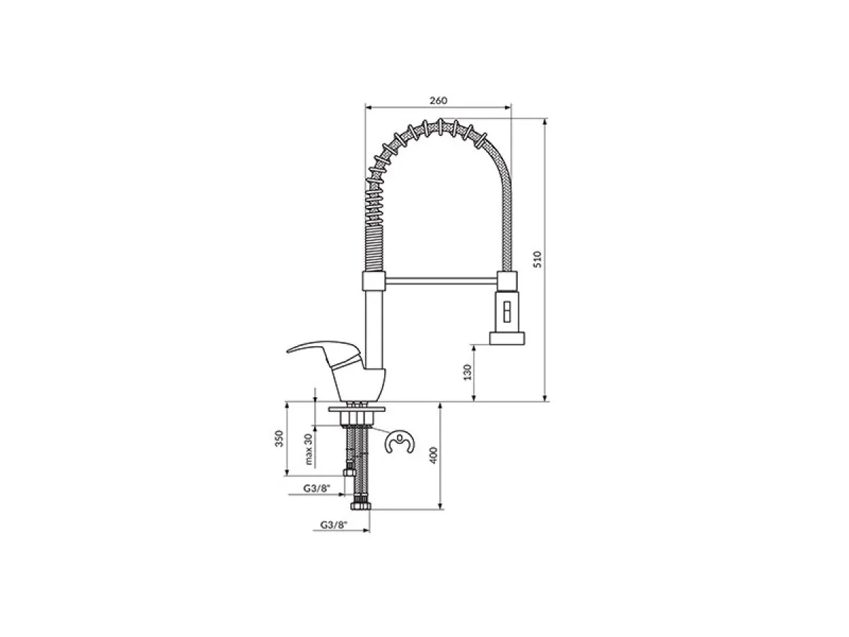 Rosan King Baterija Za Sudoperu Sa 3 Cevi J389003 