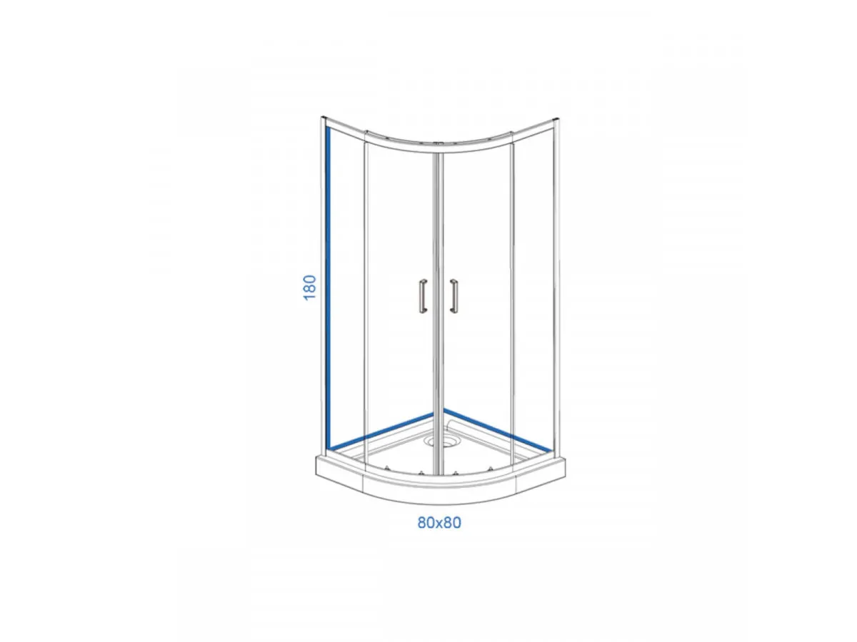 LINNI TUS KABINA R90 STANDARD hrom/mat 5mm 