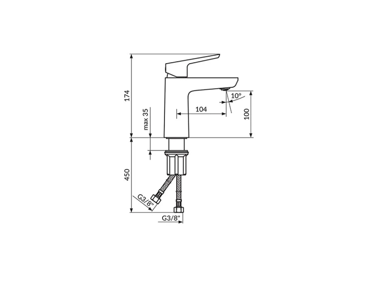 Stolz Baterija Za Lavabo 130101 