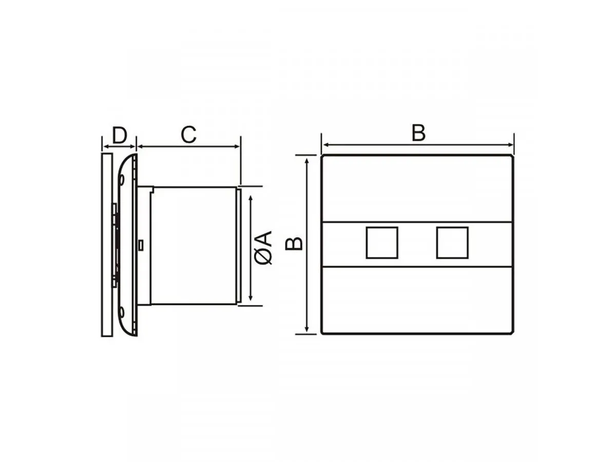 VENTILATOR CATA E100-GTH 