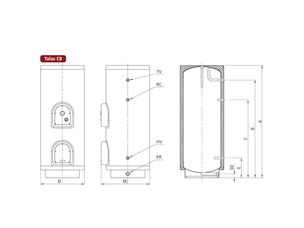 ELIT BOJLER PODNI EB 200L 