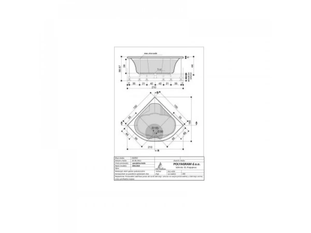 POLY KADA MALAGA 150X150 KOMPL- 