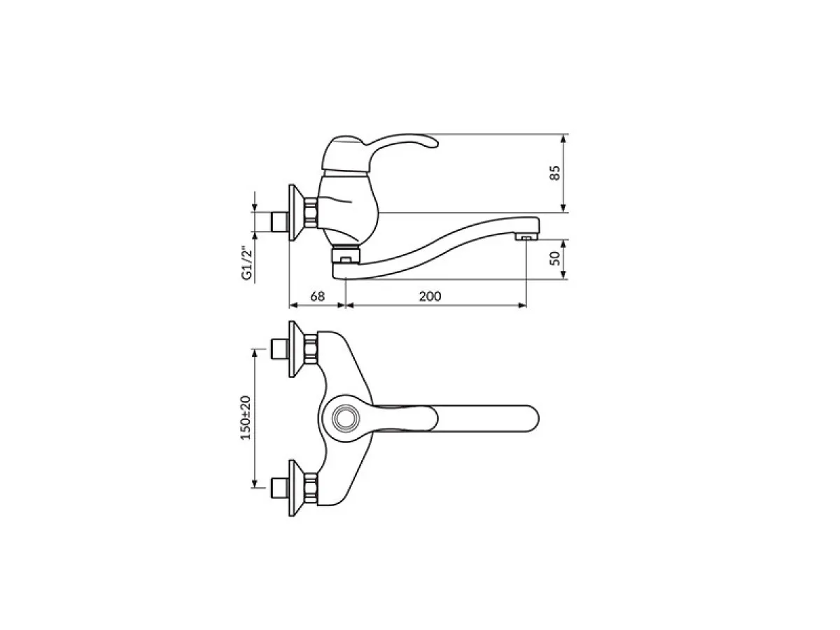 Rosan Jaffar Baterija Za Sudoperu - Lavabo Izliv 200Mm - S Jf3212S 