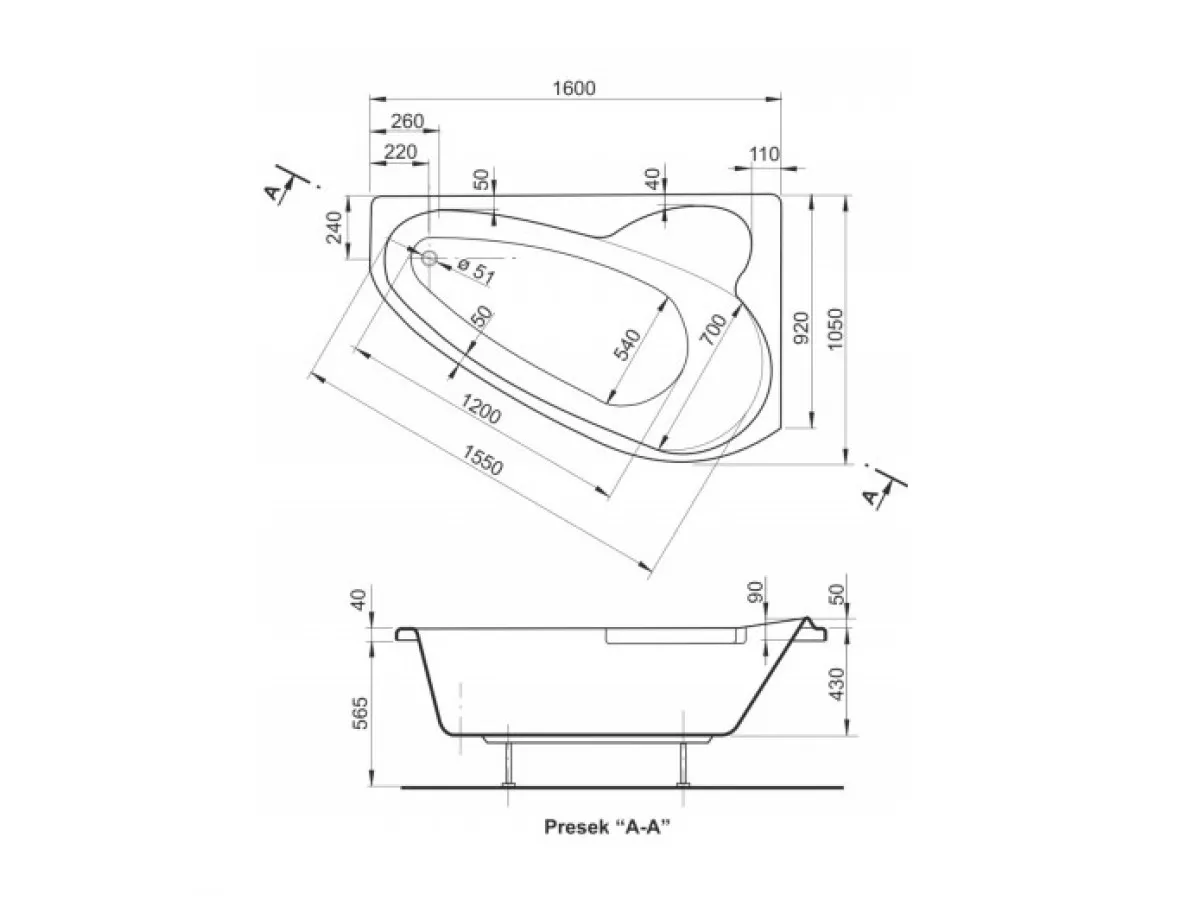 POLY KADA RIO DESNA 160X105 KOMPLET 