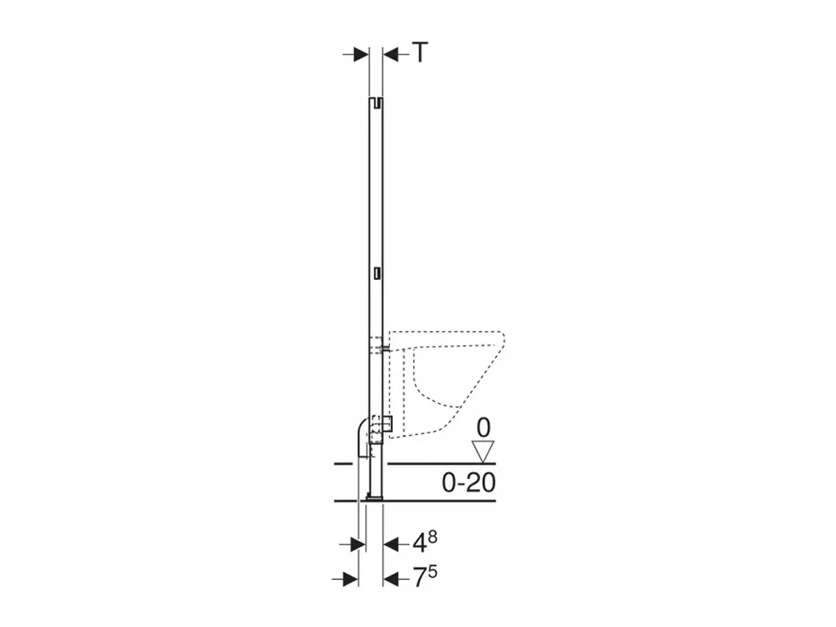 GEBERIT UGRADNI ELEMENT BASIC ZA BIDE 111.534.00.1 