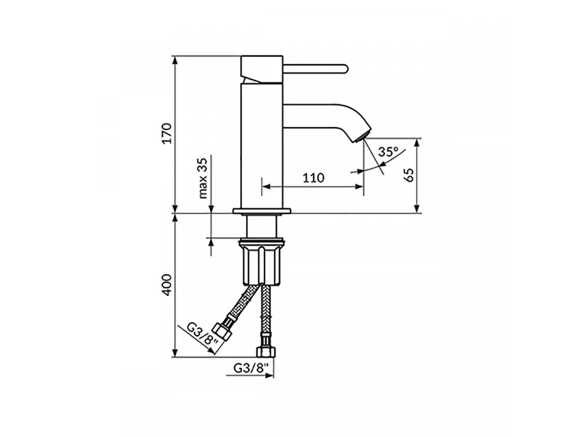 Rosan Dark Baterija Za Lavabo Jd30101 