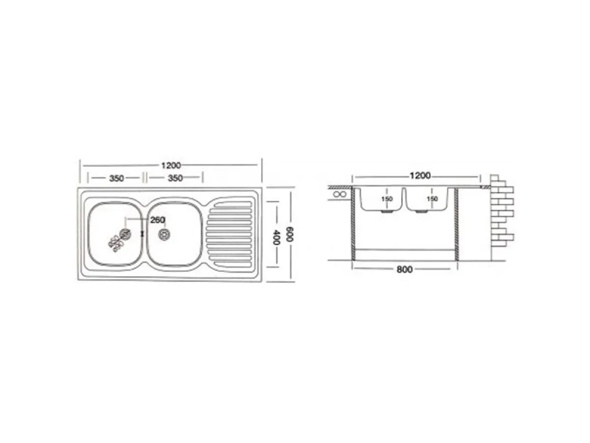 LIV INOX SUDOPERA NASADNA 60x120 EC-134  Ø60 SA LETVICOM 