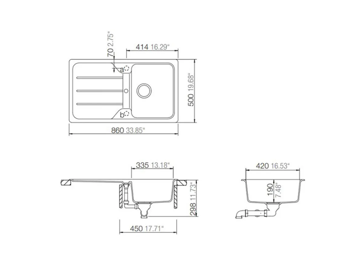 SCHOCK SUDOPERA FORMHAUS D100 860x500x190mm BELA 