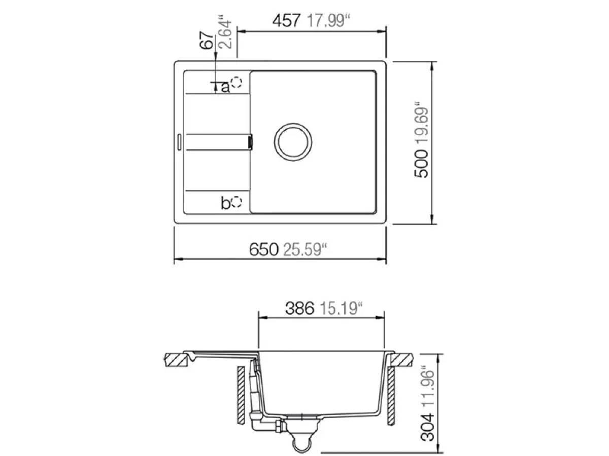 SCHOCK SUDOPERA RONDA D100L 650x500x190mm BELA 