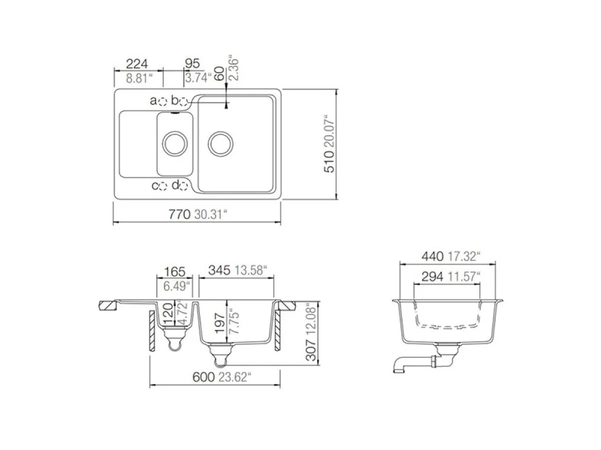 SCHOCK SUDOPERA MANHATTAN D150 770x510x197mm CRNA 