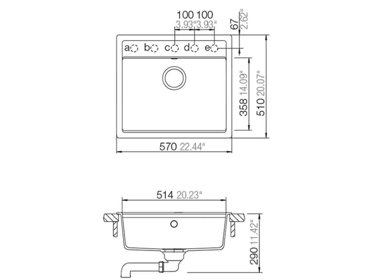 SCHOCK SUDOPERA NEMO N100 570x510x180mm CRNA 