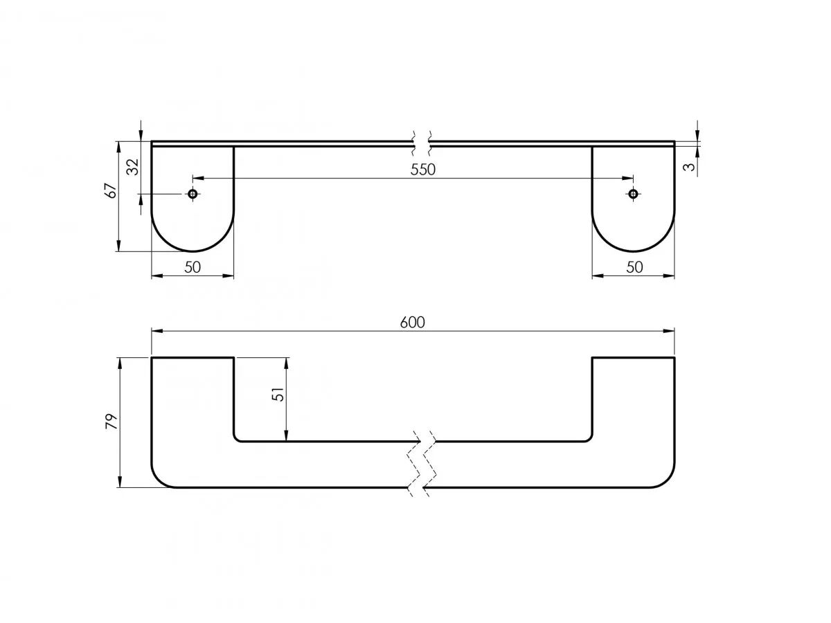 RUBINETA ALTO set galanterije - CRNI (BK) 670119 