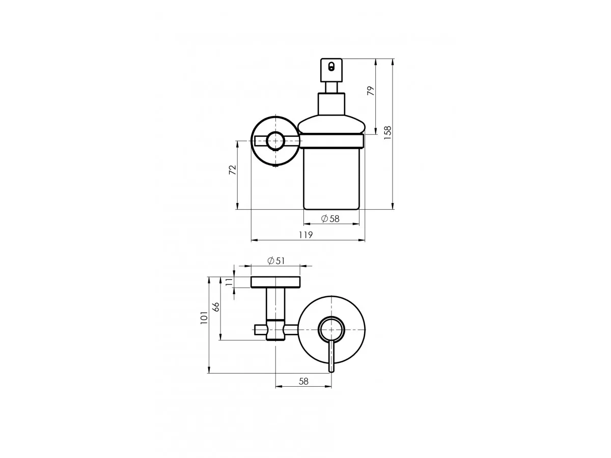 RUBINETA ROTE DOZER ZA TECNI SAPUN 670123 