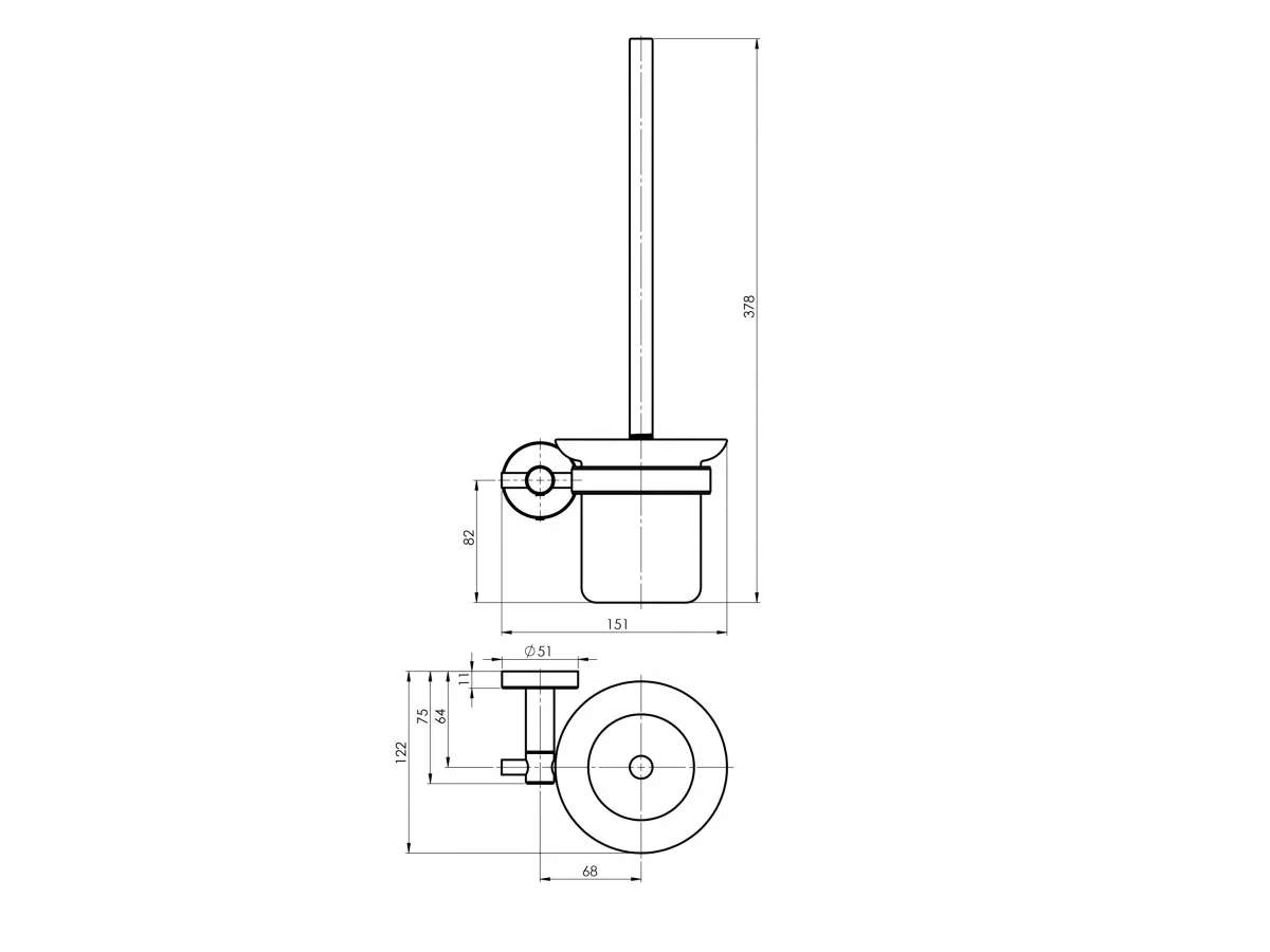 RUBINETA ROTE DRZAC WC CETKE 670124 