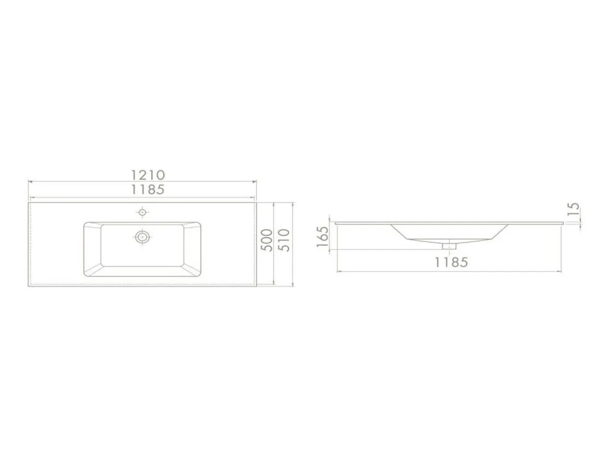 TURKUAZ IBIZA 121 CM LAVABO 50600 U 