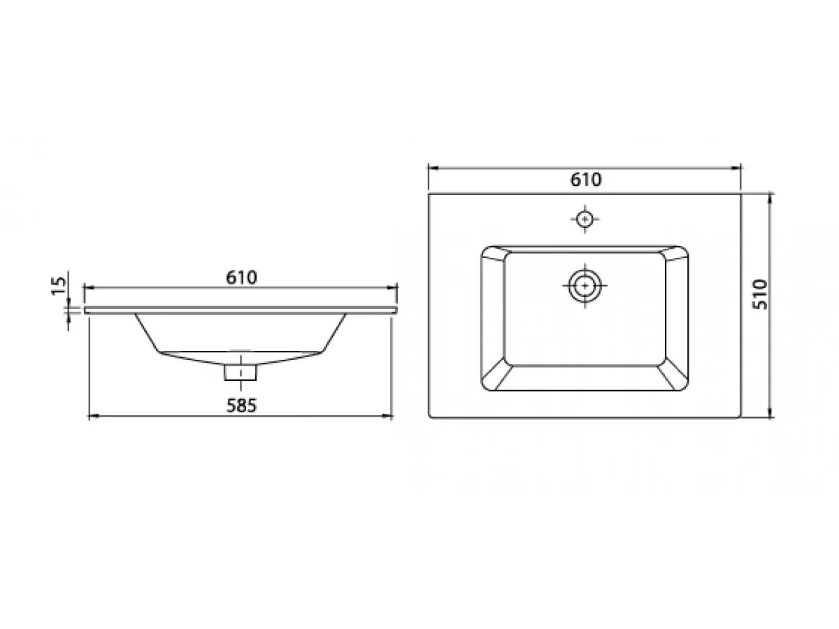 TURKUAZ IBIZA 61 CM LAVABO 50100 U 