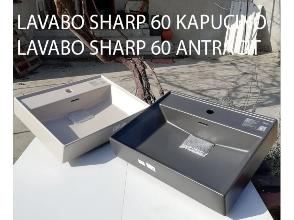 TURKUAZ SHARP 60 CM LAVABO ANTRACIT MAT 37109 U 