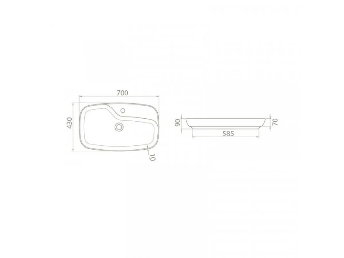 TURKUAZ NOVA 70 Cm LAVABO 74400 u 