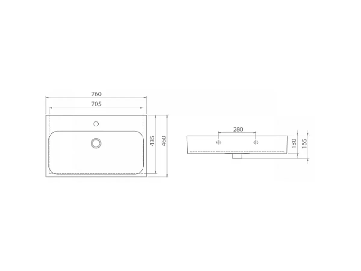 TURKUAZ PINTO 75 CM LAVABO 80000 U 