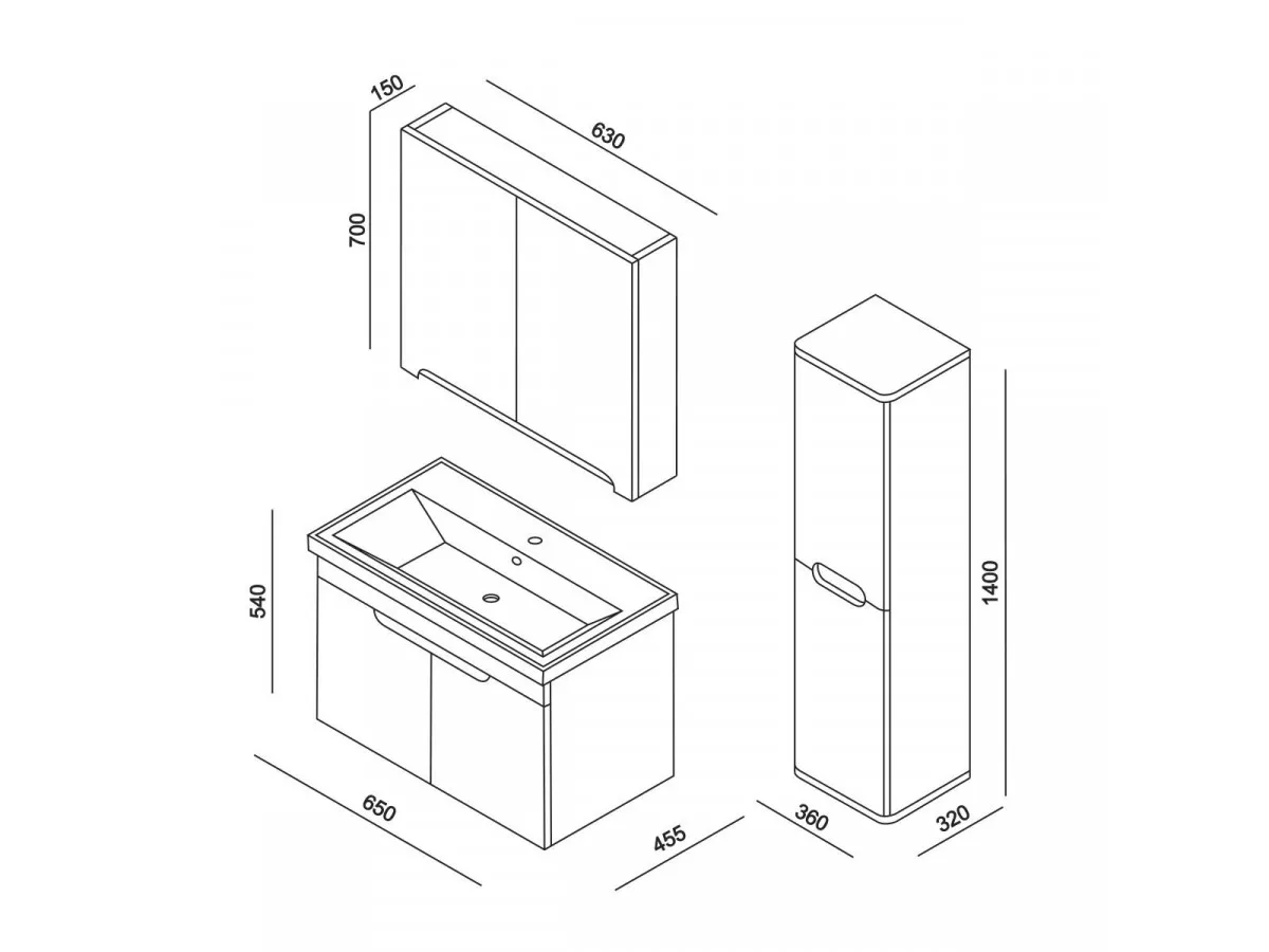 LINEART ENJ0650A.MR Ogledalo  ENJOY 650 atlantis 