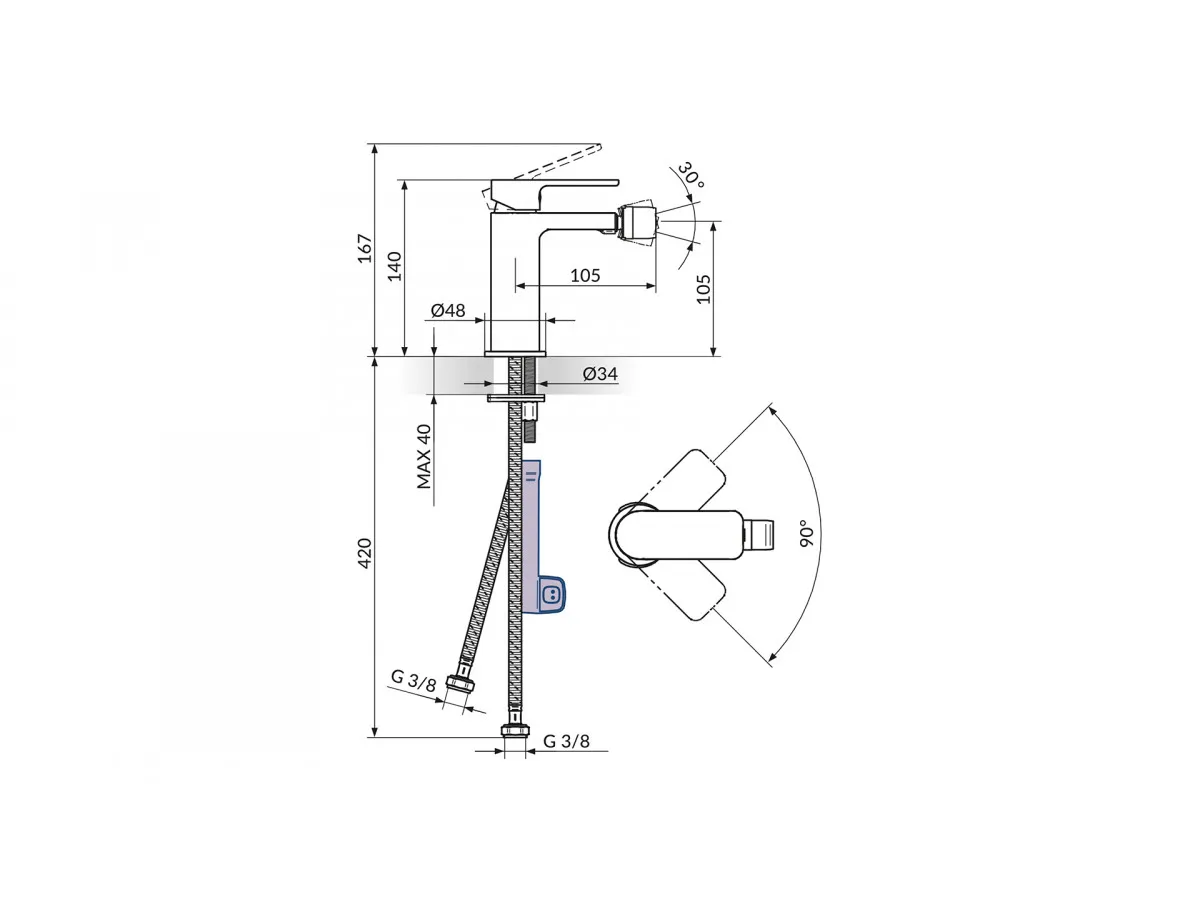 Stolz S2 Gold Baterija Za Bide 239101G 