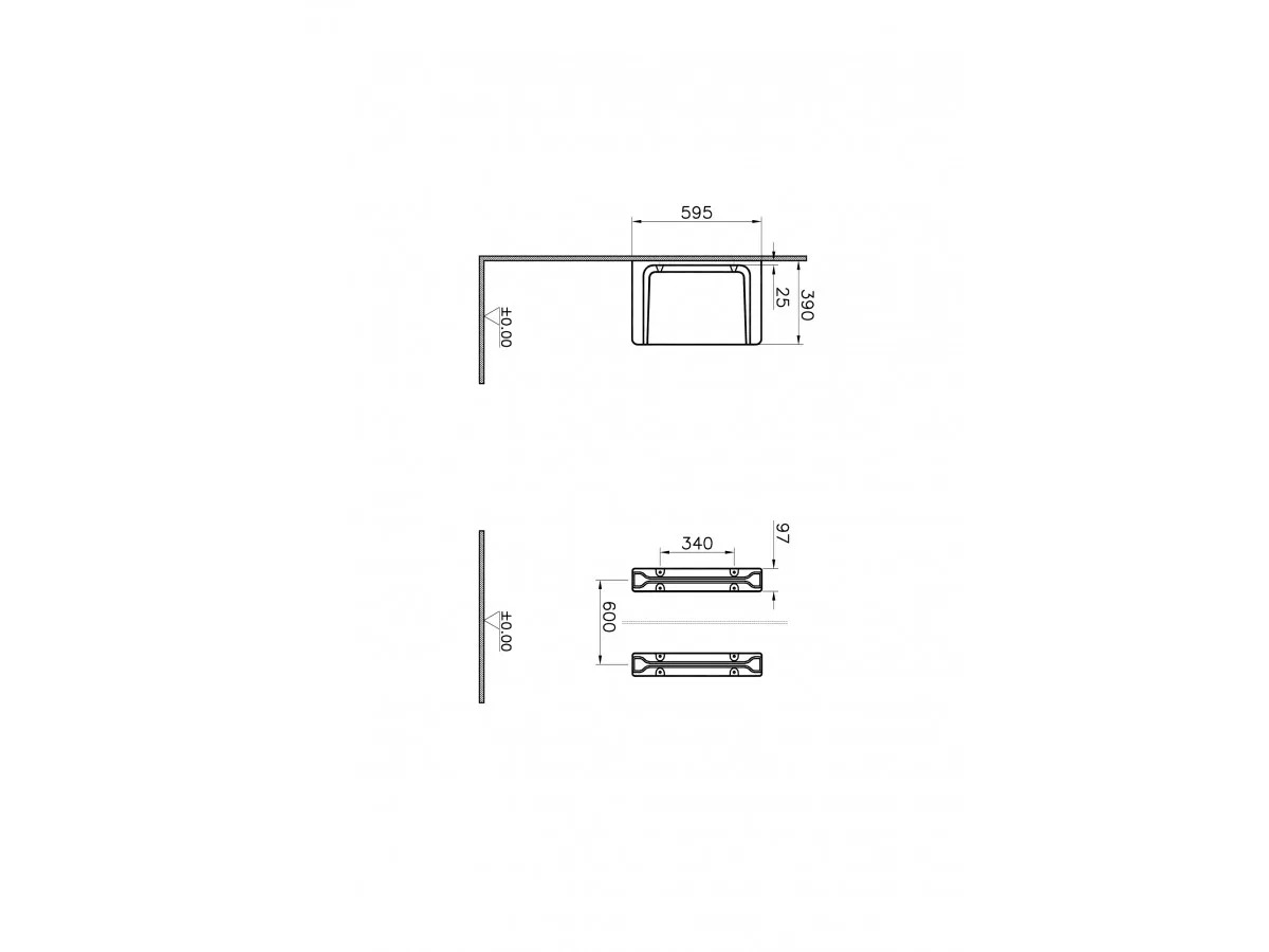 VITRA PISOARSKA PREGRADA ARKITEKT 5172L003-0155 