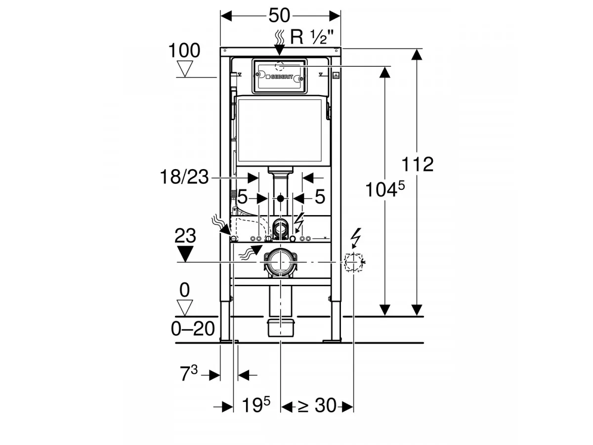 SET GEBERIT UG 458.112.46.1 VK MAT(08468),SOLJA BOCCHI(25697),DASKA(26410) 